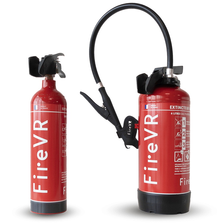 Extincteurs Virtualisés CO2 et Eau FIRE VR