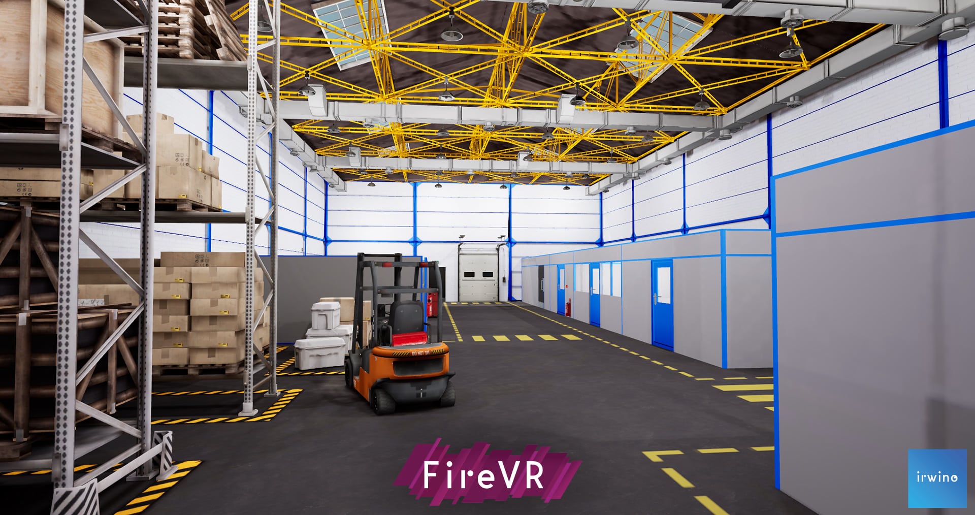 Zone de travail industrielle