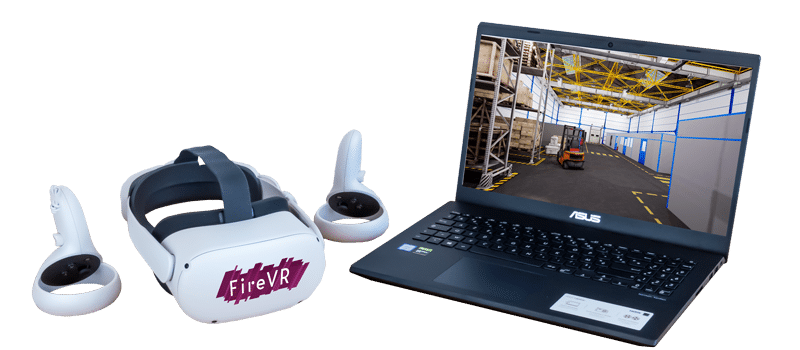 Kit FIRE VR - casque et extincteurs virtualisés